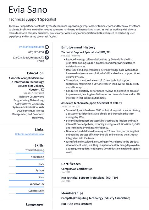 Lyft Technical Support Specialist Resume Examples