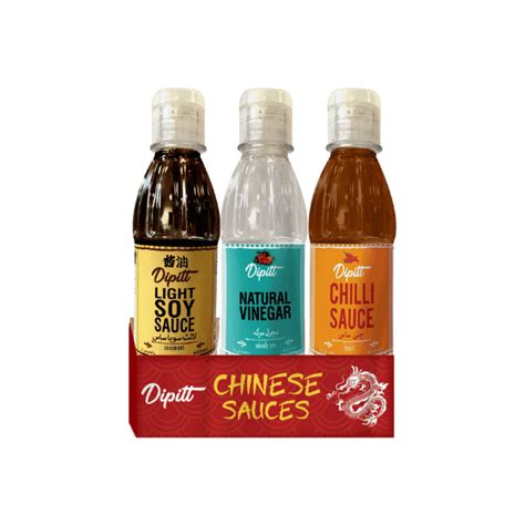 Dipitt Chinese Sauces Trio Pack 310mlx3 Nazar Jans Supermarket