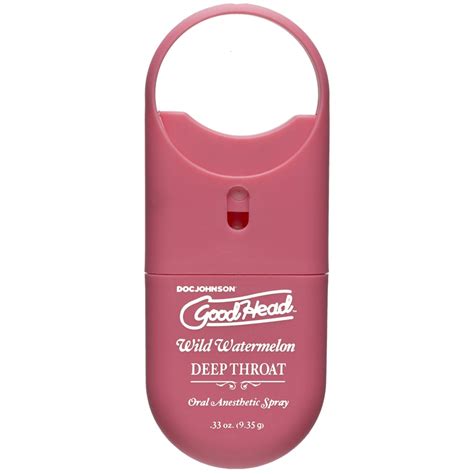 Doc Johnson Goodhead™ To Go Deep Throat Spray Wild Watermelon Canada