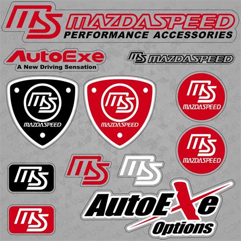 For Mazdaspeed Mazda Performance Autoexe Sport Car Sticker Decal Logo