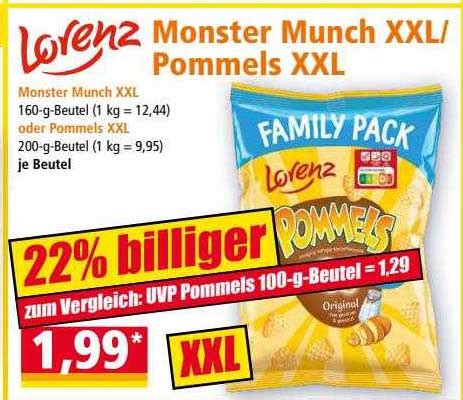 Lorenz Monster Munch Xxl Pommels Xxl Angebot Bei NORMA