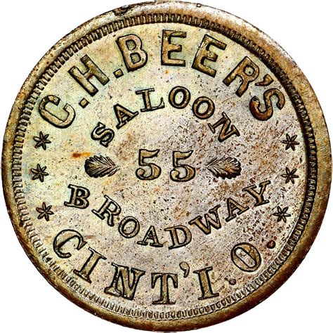 Civilwartokens Oh L A R Ngc Ms Bn Cincinnati Ohio