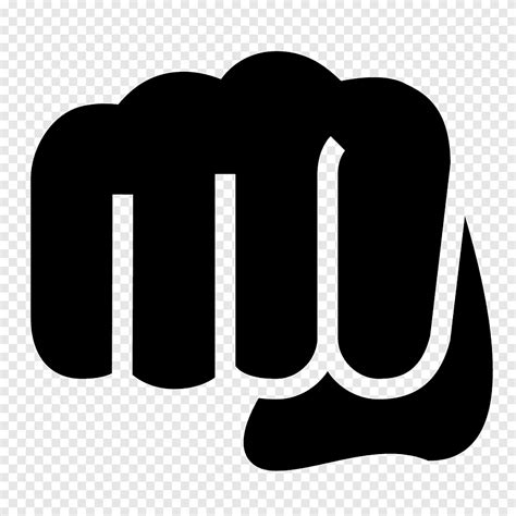 Free Download Computer Icons Punch Fist Fist Text Logo Png Pngegg