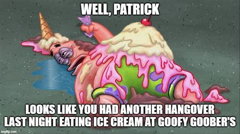 Patrick Star Covered In Ice Cream Meme Id - IMAGESEE