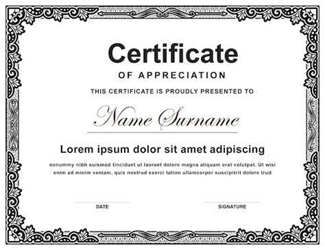 Premium Vector Simple Certificate Design Vector File