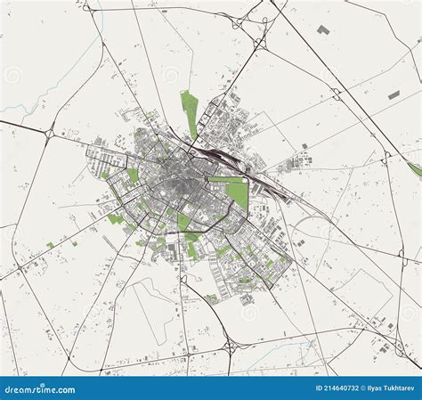 Mapa De La Ciudad De Foggia Italia Ilustraci N Del Vector Ilustraci N