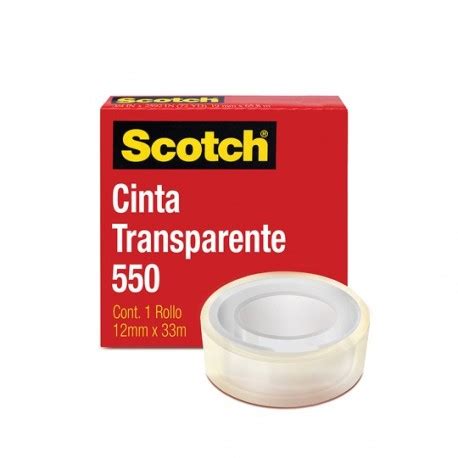 Cinta Adhesiva Corte Facil Scotch Transparente De Mm X M