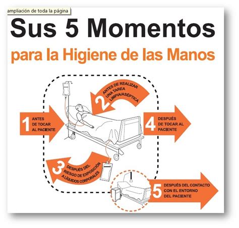 Enfermería Urológica 5 momentos para el lavado de manos