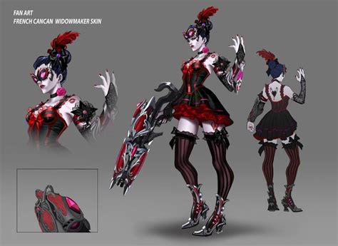 Fan Art Widowmaker French Cancan Floriane Tiam On Artstation At