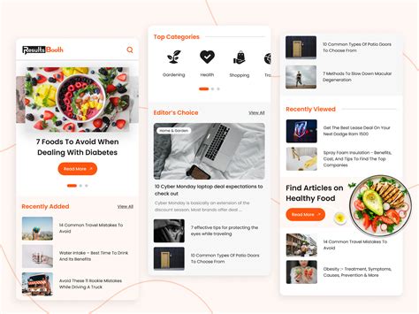 Mobile Blog Landing Page By Rozario Dsouza On Dribbble