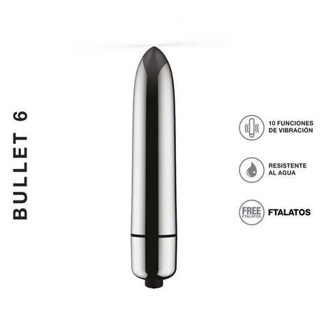 Bala Vibradora Bullet 6 Silver DaVik Sex Shop