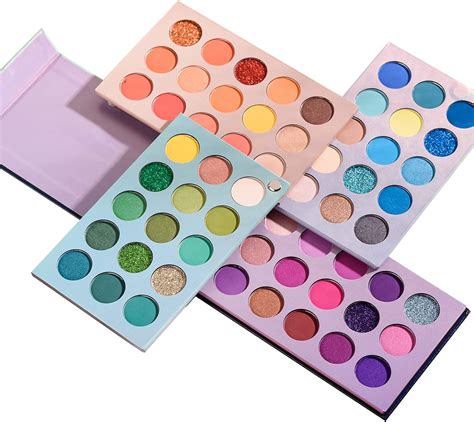 Hosioe Paleta De Sombras Cores Alta Pigmenta O Glitter Matte Sombra