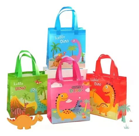 36 Bolsas Dulceros Dinosaurios Bolos Fiesta Infantil Cumple Envío gratis