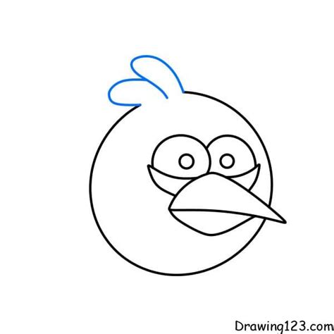 How To Draw Angry Birds Space Blackbird Step By Step