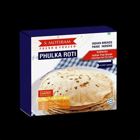 S Motiram Frozen Phulka Chapati Packaging Type Packet At 200