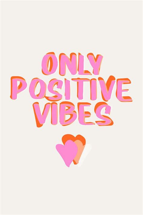 Wall Art Only Positive Vibes By The Artcircle Premium Poster X