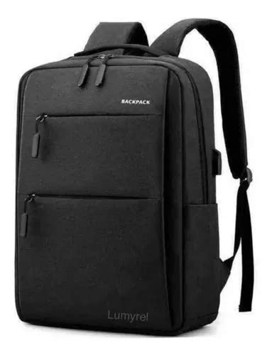 Mochila Grande Usb Antirrobo Importada Negra Gris Azul Env Envío gratis