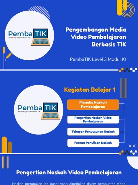 Modul 10 Pengembangan Media Video Pembelajaran Berbasis Tik Pdf