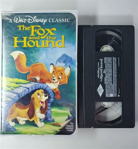 Walt Disney The Fox And The Hound Vhs Black Diamond Clamshell Original