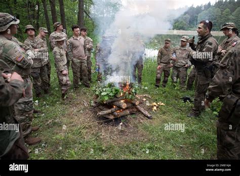 American And Polish Troops Of The Bemowo Piskie Training Area Came