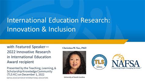 International Education Research Innovation And Inclusion Youtube