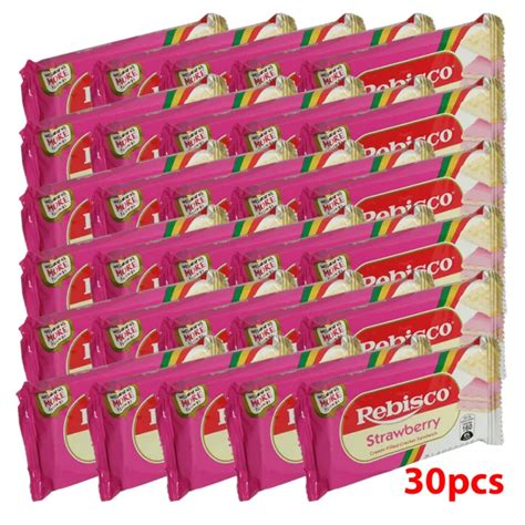 REBISCO Sandwich Strawberry 32g X 30pcs 3 Layer Flakes Lazada PH