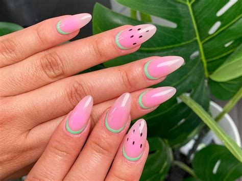 Juicy Watermelon Nail Ideas To Wear All Summer Long