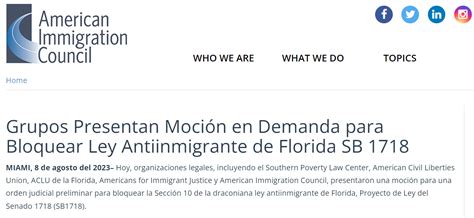 Nueva Ley Antiinmigrante En Florida Actualizado Octubre 2024