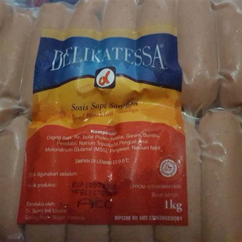 Jual Sosis Sapi Delikatessa Murah Dan Sangat Lezat Bergizi Shopee