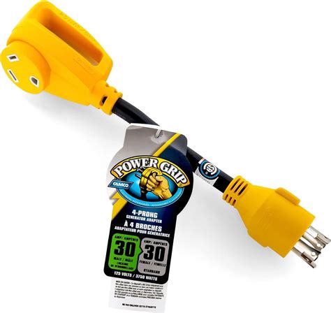 Camco 55382 Adaptador de generador PowerGrip estándar Hembra de 30