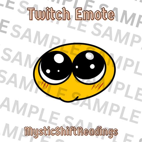 Shy Emote, Twitch / Discord Emote, Cute Emoj ,kawaii, Cursed Emoji ...