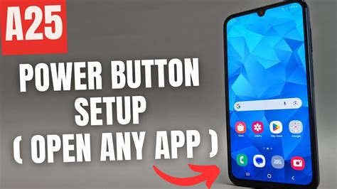 Samsung Galaxy A25 How To Setup Power Button Side Key To Open Any App Camera Torch Youtube