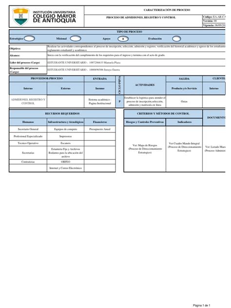 Formatos De Un Sistema De Gestion Pdf Business