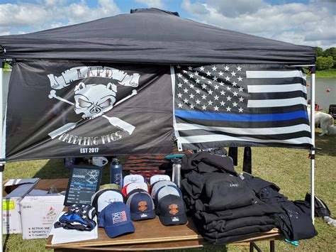 ‘thin Blue Line Flag At Winnipeg World Police And Fire Games
