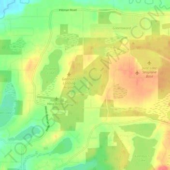 Meadow Lakes topographic map, elevation, terrain