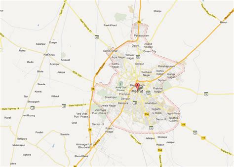 Meerut Map - India