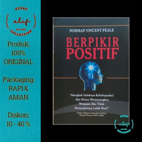 Jual BERFIKIR POSITIF Norman Vincent Peale Shopee Indonesia