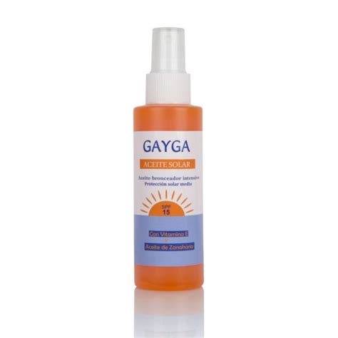 Aceite Solar Bronceador Spf Laboratorios Gayga