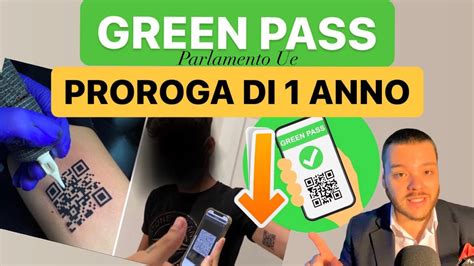 GREEN PASS PROROGA DI 1 ALTRO ANNO LA DECISIONE DEL PARLAMENTO EUROPEO