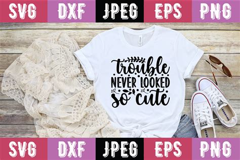 Trouble Never Looked So Cute Graphic By Creative Design House