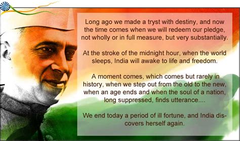 Jawaharlal Nehru Quotes On Independence Day Bonni Christi