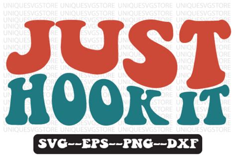 Just Hook It Retro Wavy Svg Afbeelding Door Uniquesvgstore Creative