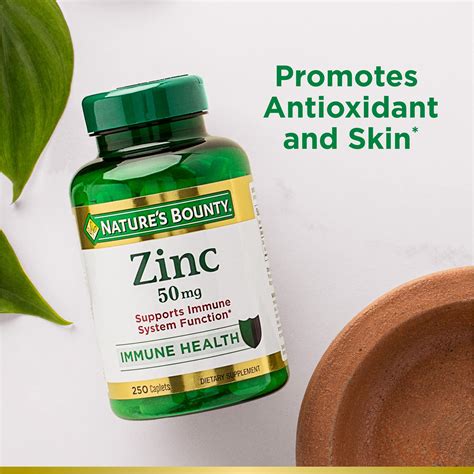 Nature s Bounty Zinc 50 mg apoyo inmunológico y suple B08YLTCDTN