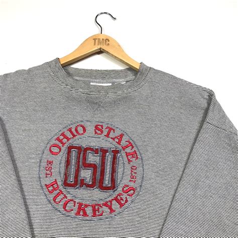 Usa Ohio State Buckeyes Embroidered Sweatshirt Grey Xl Tmc