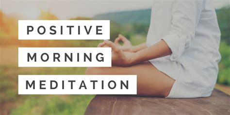 Positive Morning Meditation Unlikely Harmony Giver