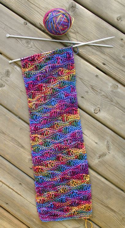 Drop Stitch Scarf Pattern The Funky Stitch