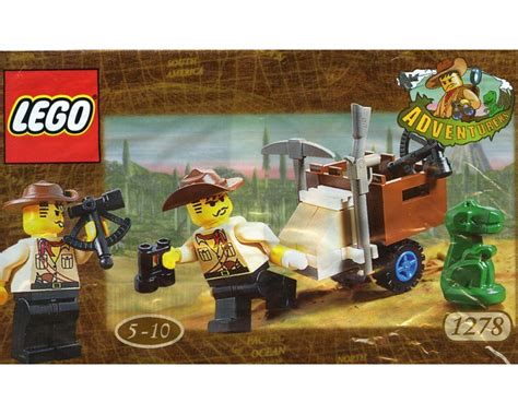 LEGO Set 1278-1 Johnny Thunder and Baby T (2000 Adventurers > Dino ...