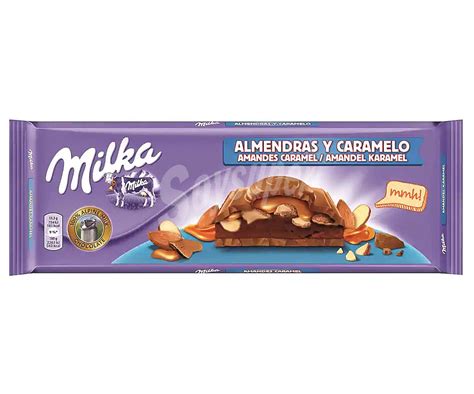 Milka Chocolate Con Almendras Y Caramelo Tableta G