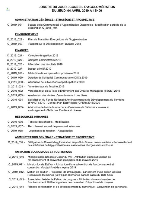 Calaméo Conseil D agglomération Du 04 Avril 2019