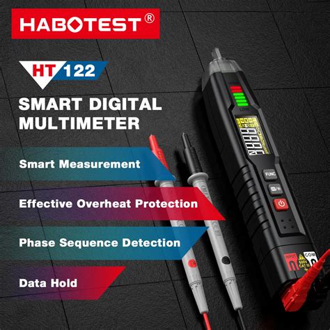 Habotest Ht Digital Pen Type Multimeter Dc Ac Voltage Tester Smart